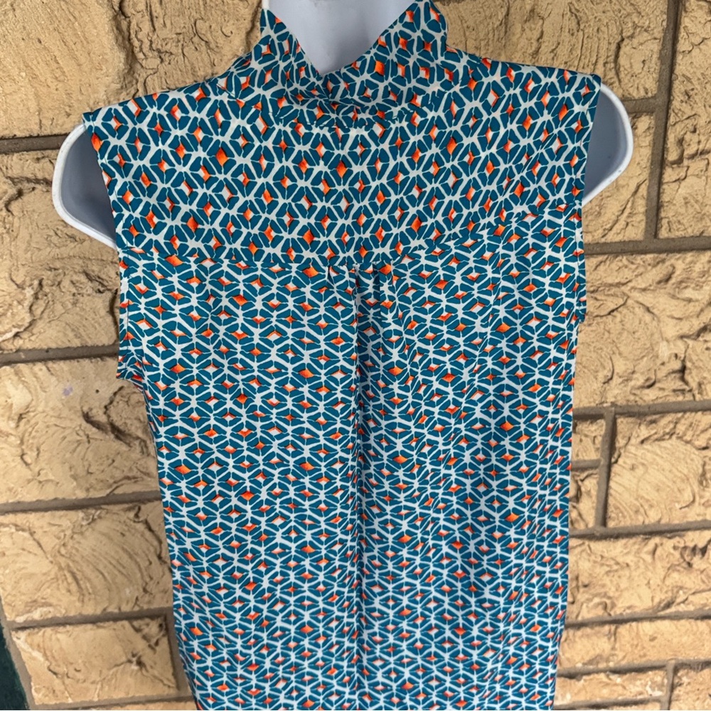 Pleione Sleeveless Faux Wrap Blouse Loose fit Size XS - Picture 10 of 13